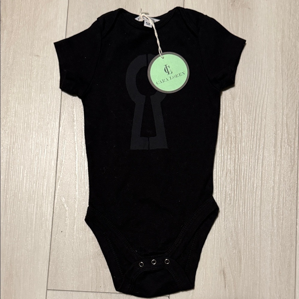 Cara Loren Black Bodysuit for Baby Size 6-12 months